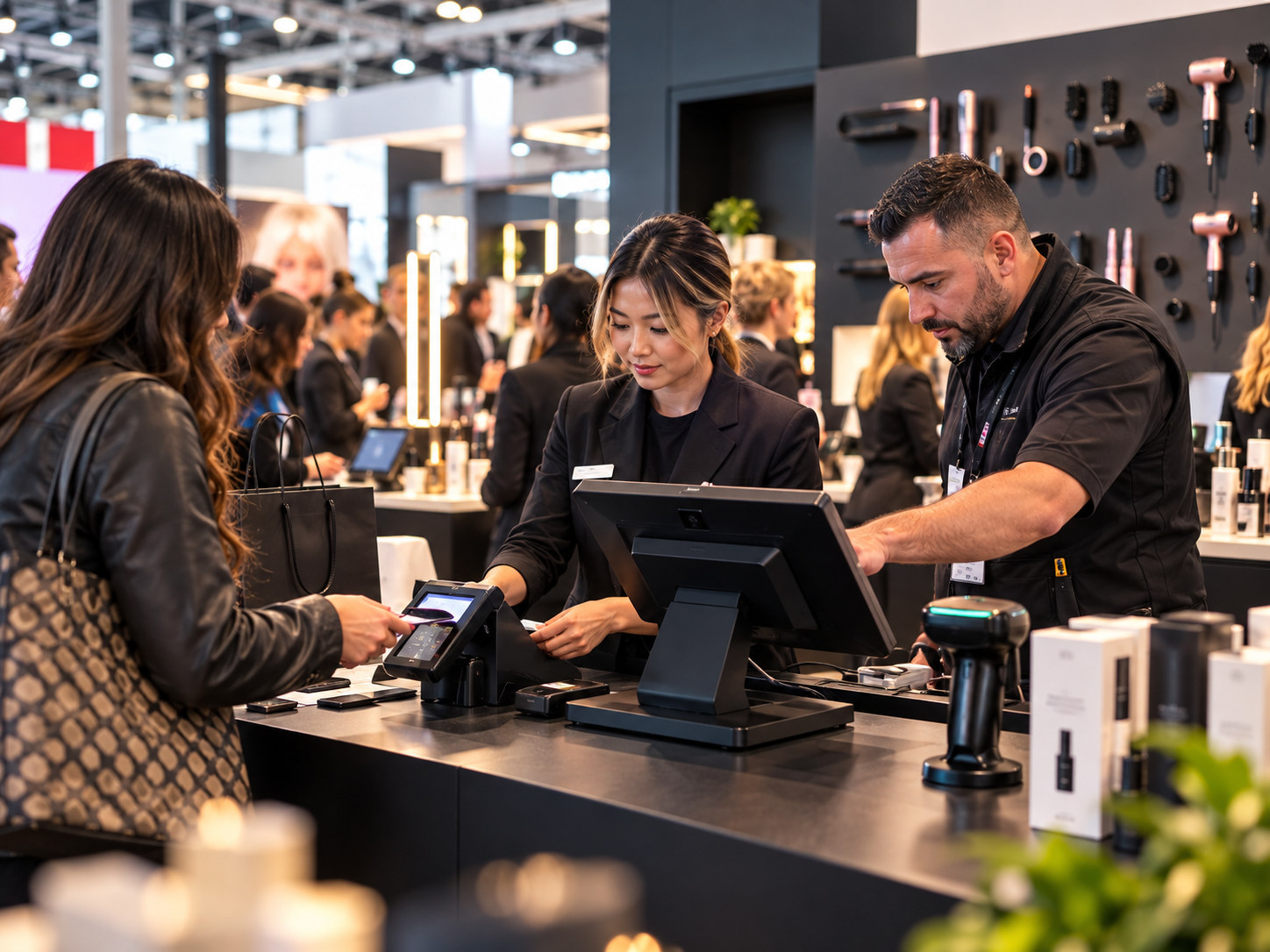Dyson trade fair POS devices prepared for sales